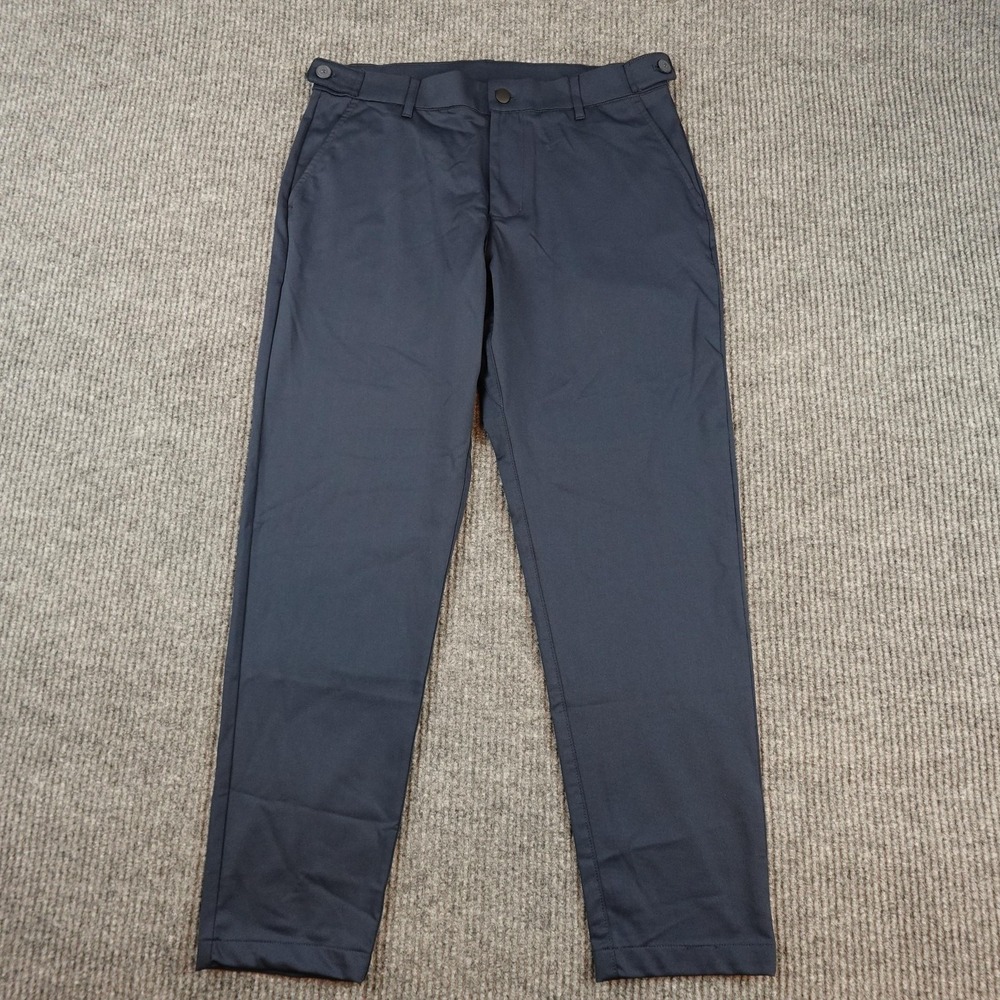 YoungLA 626 Mens 32x30 Blue Slim Taper Chino Microfiber Casual Golf Pants